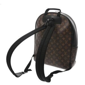 Louis Vuitton Macassar Canvas Josh Brown brown Backpack black Daypack Monogram
